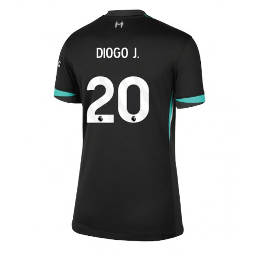 Fotballdrakt Dame Liverpool Diogo Jota #20 Bortedrakt 2024-25 Kortermet